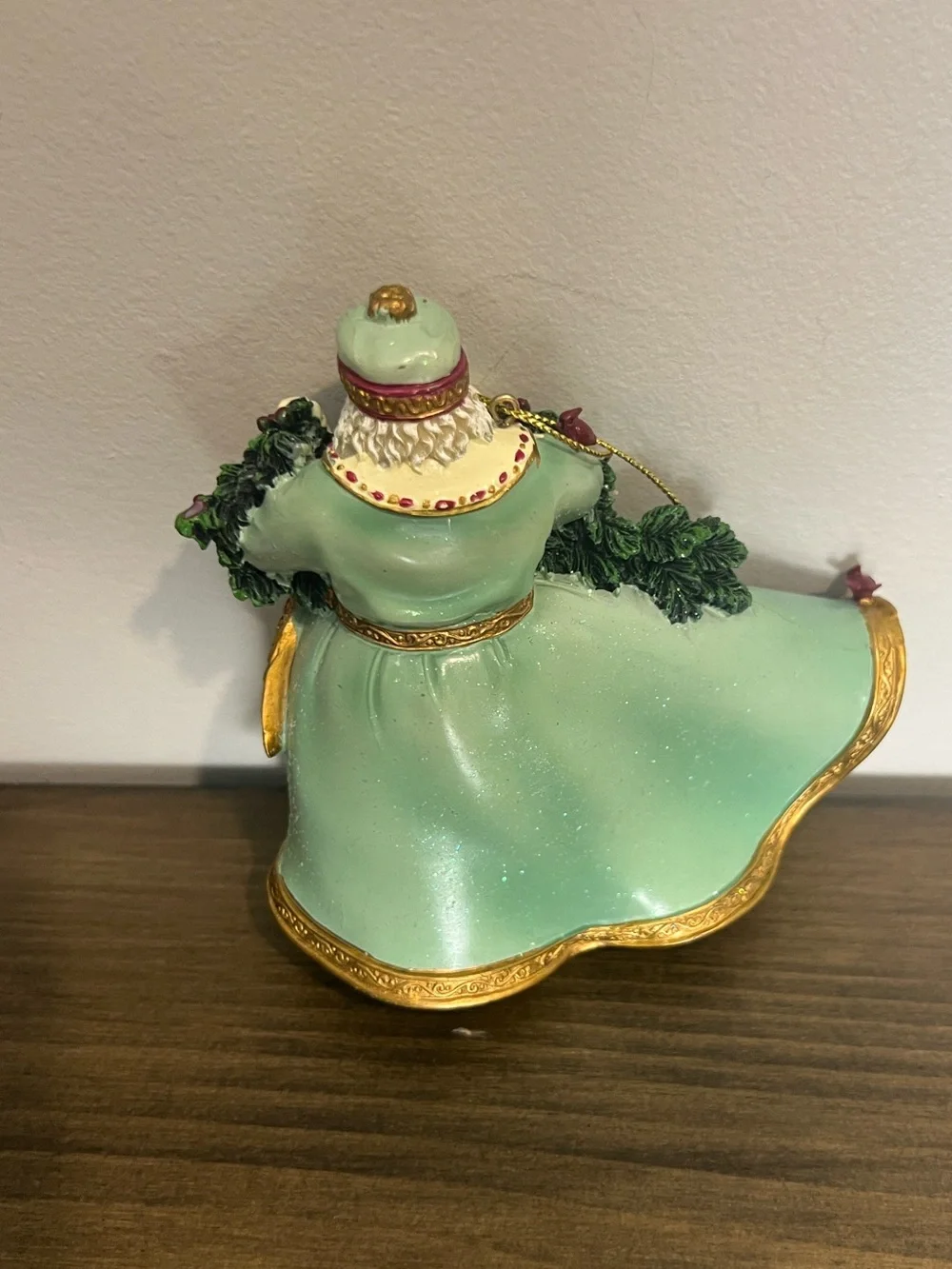 Thomas Kinkade set of 2 old world Santa Christmas ornaments